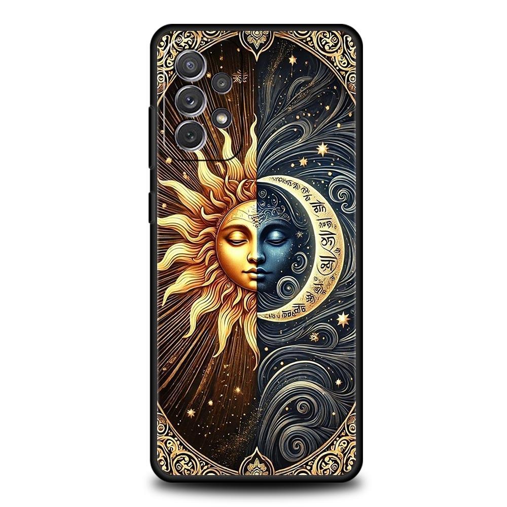 Moon Sun Phone Case For Samsung Galaxy A17 A07 A55 A35 A25 A15 A05s A33 5G A31 A23 A21s A13 A41 A73 A53 A51 A71 A03s S10 Cover