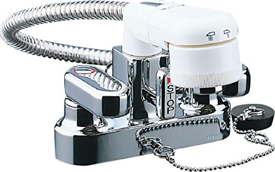 

LIXIL INAX Змішувач для умивальника та миття рук простий змішувач для душу для миття волосся номінальний діаметр 13 довжина виливу 94 підходить для холодної води