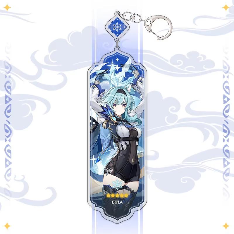 Portachiavi Anime Linnea Flins Durin Mualani Furina Arlecchino Accessori Portachiavi Genshin Impact Ciondolo Carino per Borsa Portachiavi Regalo