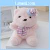Adorable Plush Bear Keychain Cute Cartoon Pendant For Bags And Keys Fluffy Birthday Gift