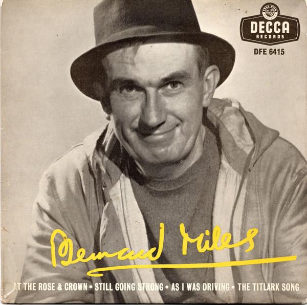 

7inch Record BERNARD MILES Bernard Miles DFE6415 Decca 1961 UK Music Others Used