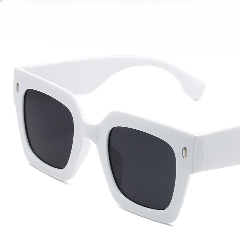 Retro Large Frame Anti Blue Light Glasses Leopard Print Splicing Color Oversized Anti Blue Light Glasses Trendy Retro Glasses