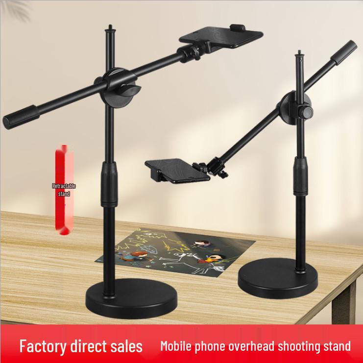 Multifunctional Mobile Phone Holder with Fill Light for Live Streaming & Video Shooting