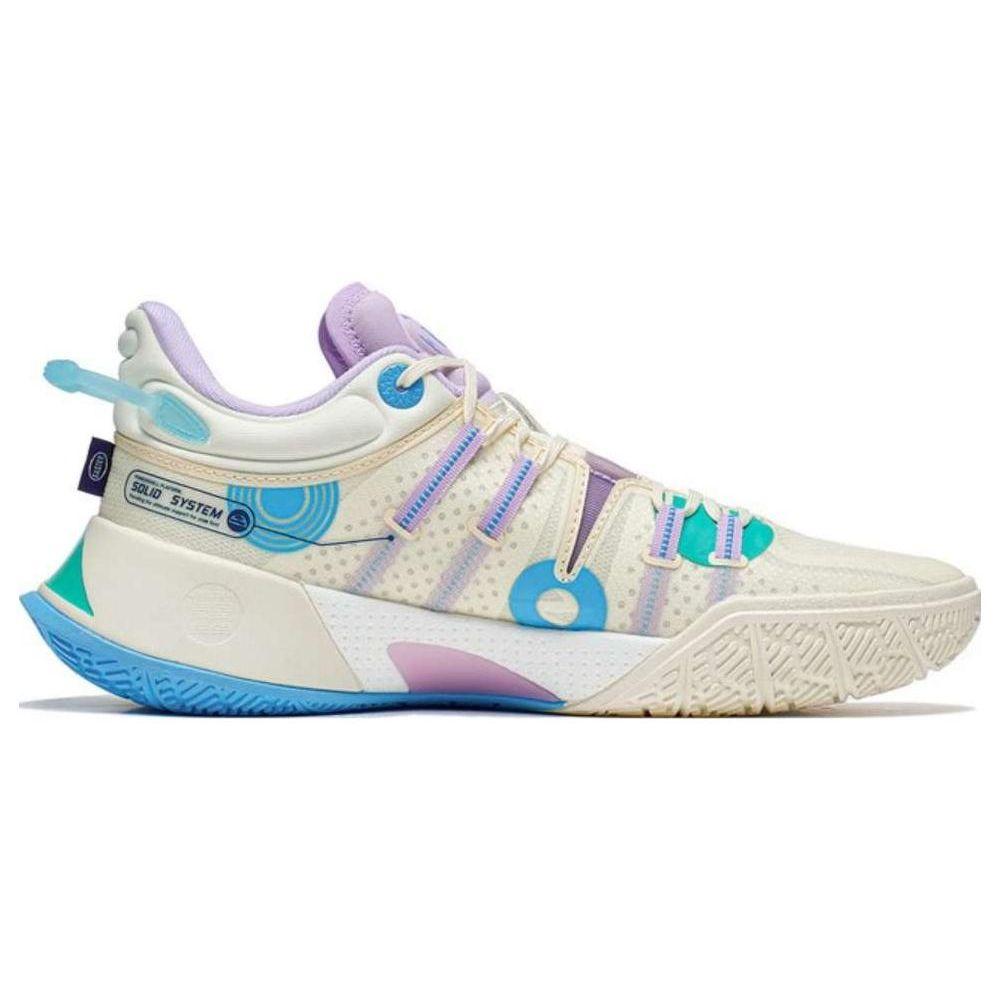 Li-Ning CJ-2 Easter Low Top Basketball Shoes Men Sneakers White Blue Purple ABAS001-11
