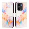 For Realme P3 Ultra 5G Case with Strap Marble Pattern Leather Phone Cover Card Holder