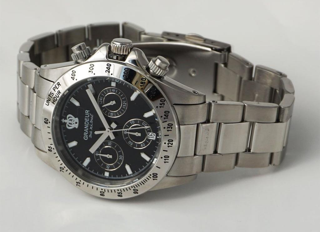 Grandeur Made in Japan 10 ATM Water Resistant Chronograph Watch JGR004W4 [GRANDEUR] Men's
