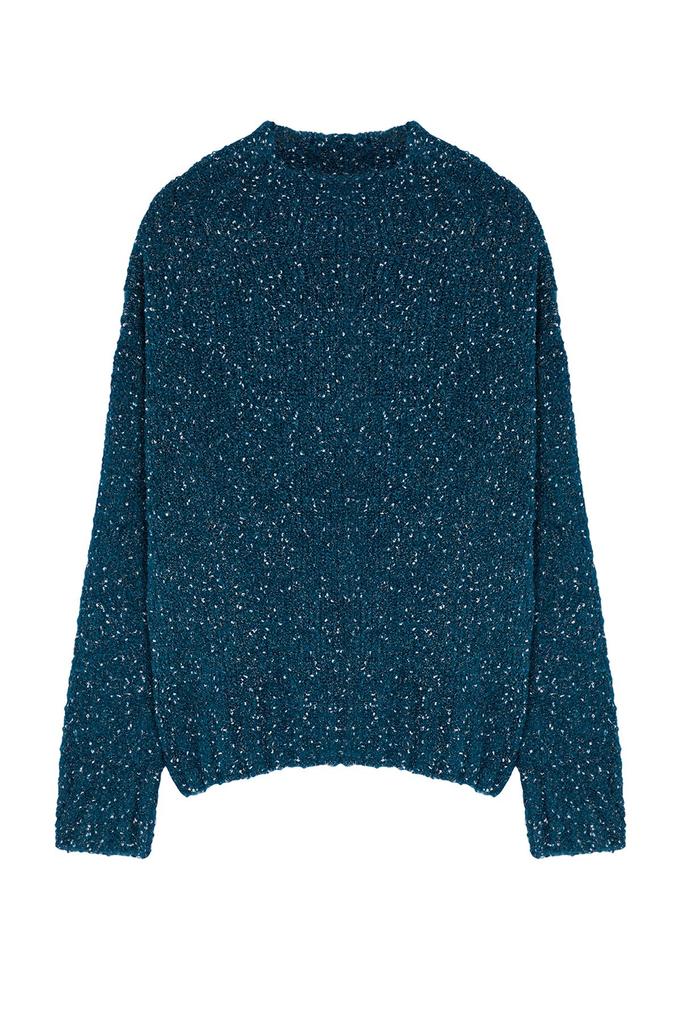 Women's Elegance Style Sweater Powder Soft Textured Cotton Knitwear Sweater