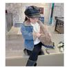 Denim Fleece-Lined Jacket for Girls - Autumn/Winter 2025 Korean Style