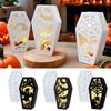 Halloween Sarg Silikonform Gruselige Lampenschirmform Harz Halloween Gießform Lampenschirm Handwerk Für Esstisch Badezimmer
