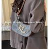 Commuting versatile high-value lazy wind going out satchel lightweight French butterfly messenger bag women's shoulder bag