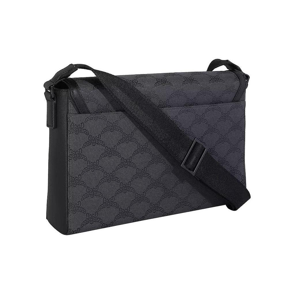 MCM Monogram Canvas Messenger Bag with Detachable Shoulder Strap for Daily & Travel Use