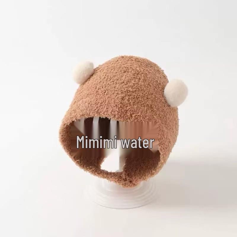 Ciepły i Uroczy Swetrowy Kapelusz dla Niemowląt z Ochroną Uszu - Jesień/Zima Modny Jednolity Kolor dla Chłopców i Dziewczynek