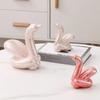 13.4cm Mini Creative Swan Abstract Ceramic Ornament Sculpture Study Room Statue Home Office Accessories Decoration Gift
