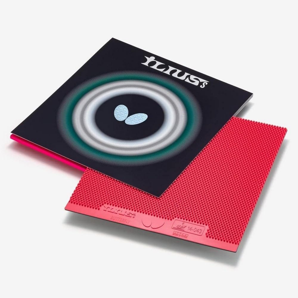 Butterfly Ilius S Table Tennis Rubber Red 006 for Defensive Players High Pips 00450