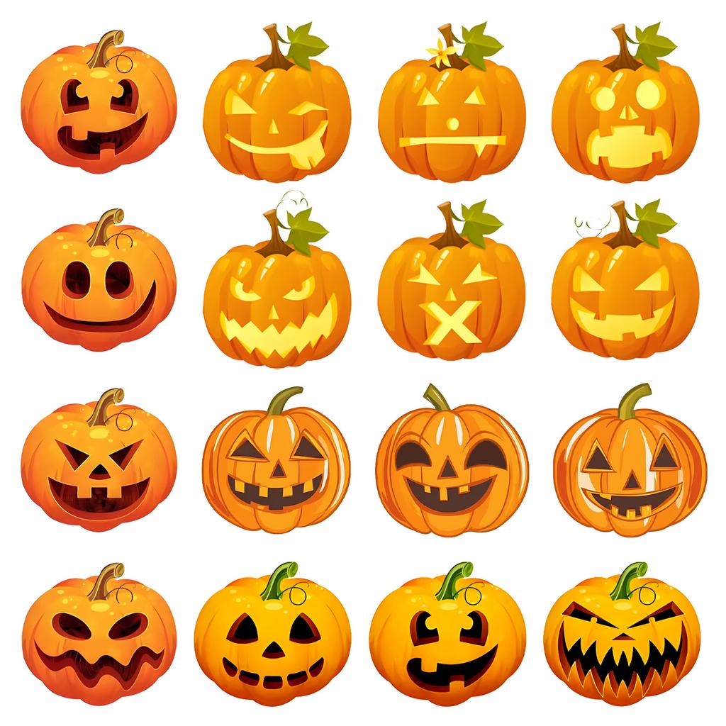 Halloween Sticker Cartoon Graffiti Style, Multi-Scene Application Texture Personalized Sticker