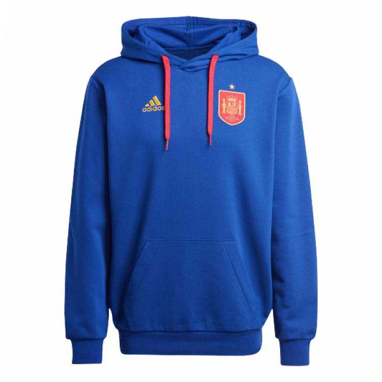 adidas Men s Spain National Team DNA Football Hoodie Blue/Red IU2126 M