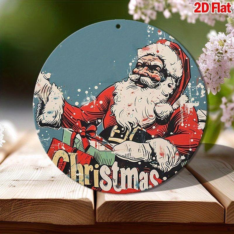 2D Flat Hanging Decorative Metal Sign Hand Painted Art