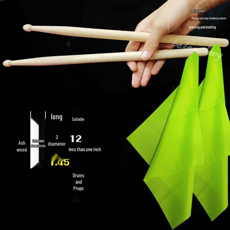 Solid Wood Drumsticks & Mallets for Adults & Kids: Perfect for Waist Drums, Kindergarten Programs, Square Exercises, and Rehearsals