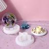 Round Candlestick Mold Color Concentrate Holder Mold Gypsum Candle Holder Mold