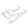 T Shirt Ruler Reusable PVC Shirt Guide Ruler Round Neck Alignment Ruler for Household Office