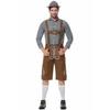 Men's Beer Suit Overalls Suit, German Beer Suit Party Suit, Plaid Shirt