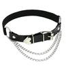 Punk Goth Harajuku PU-Leder Halsband Choker Unisex Cool Y2K Partner Schmuck Zubehör
