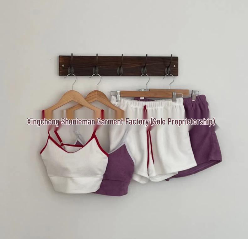 Korean-Style Women's High-Waist Bikini Three-Piece Set - Conservative and Chic Swimwear for Small Chest