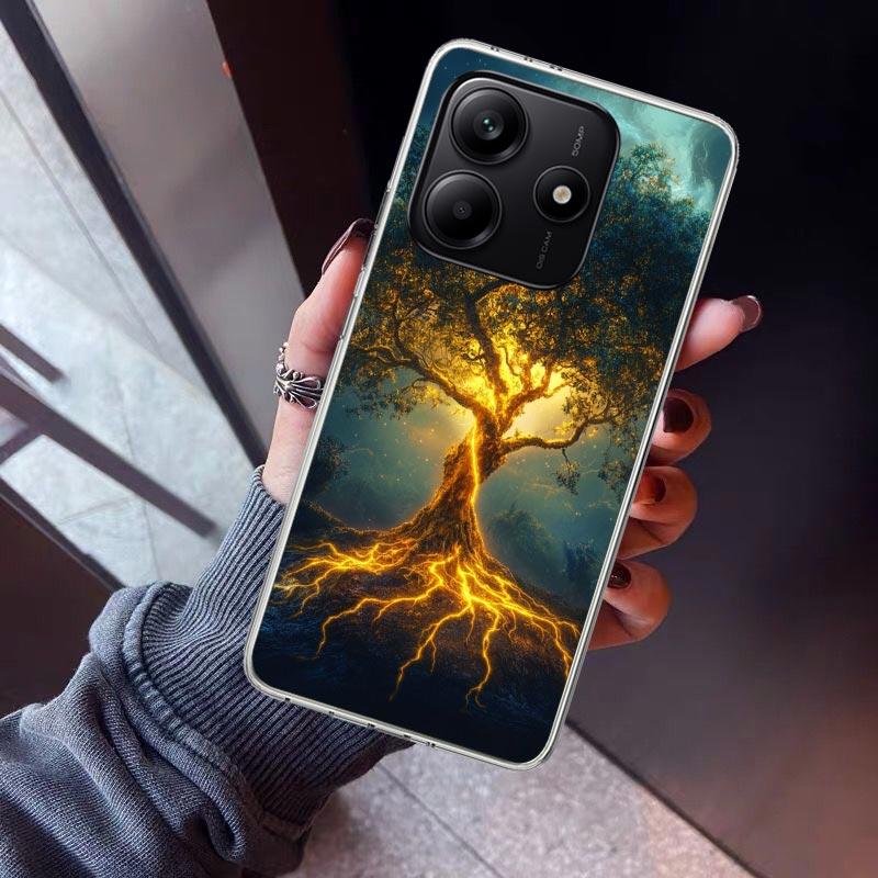

Tree of Life Space Phone Case For Xiaomi Redmi Note 15 14 14S 13 12S 12 Pro Plus 11S 11 10S 10 4G Cover 11E 11T 5G Print Fundas Redmi Note 11 Pro 4G