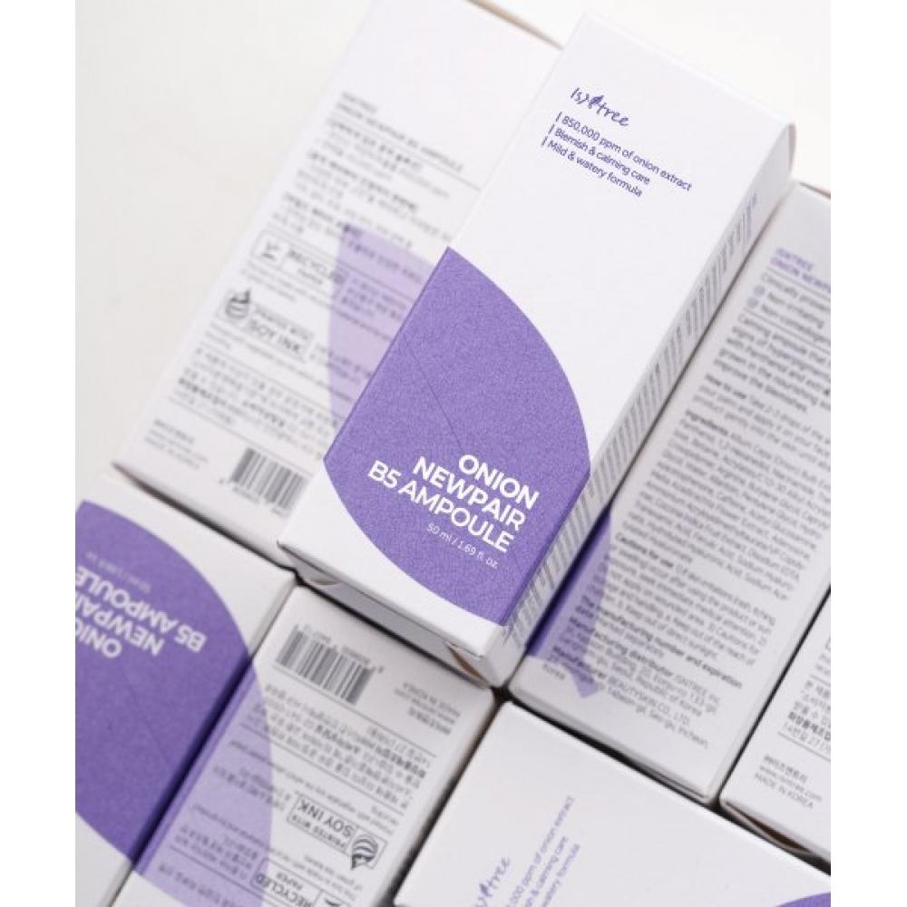 Isntree Onion New Fair B5 Ampull 50ml 2 + Gratis Onion New Fair Rengöringsskum 2ml