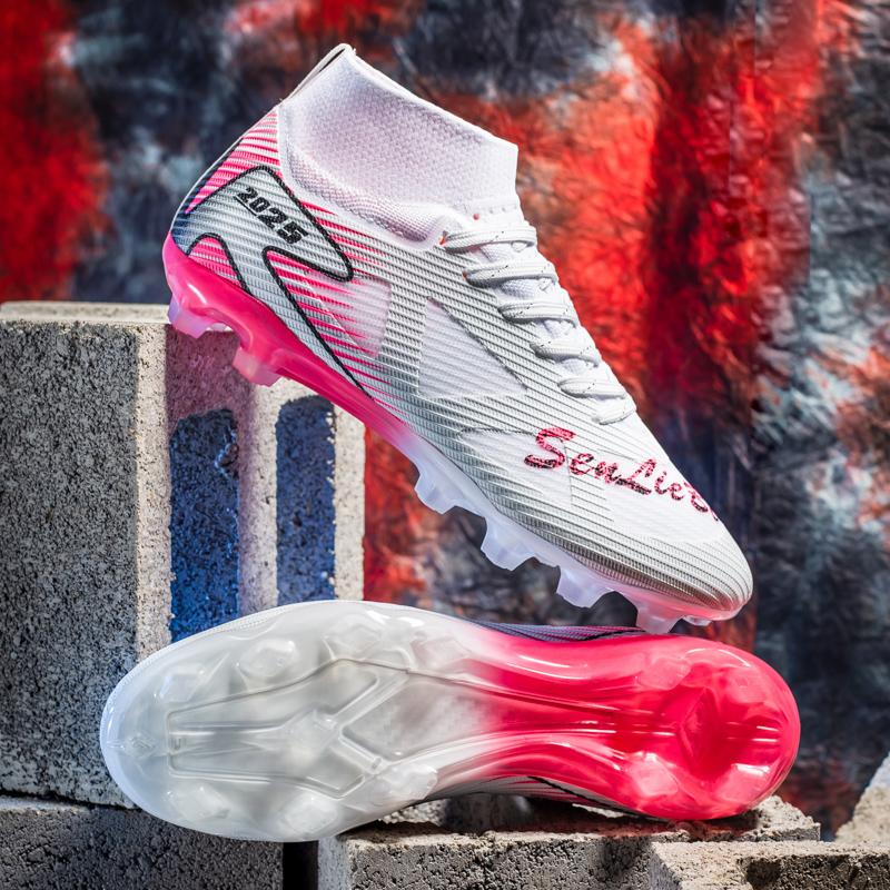 35-46 Men's High-top Football Shoes Long Spikes Sports Football Boots Large Size Kid's Football Boots