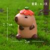 7 Stück/Set Cartoon Mini Capybara Tier Miniaturen DIY Harz Mini Figuren Feengarten Dekoration Moos Terrarium Mikrolandschaft