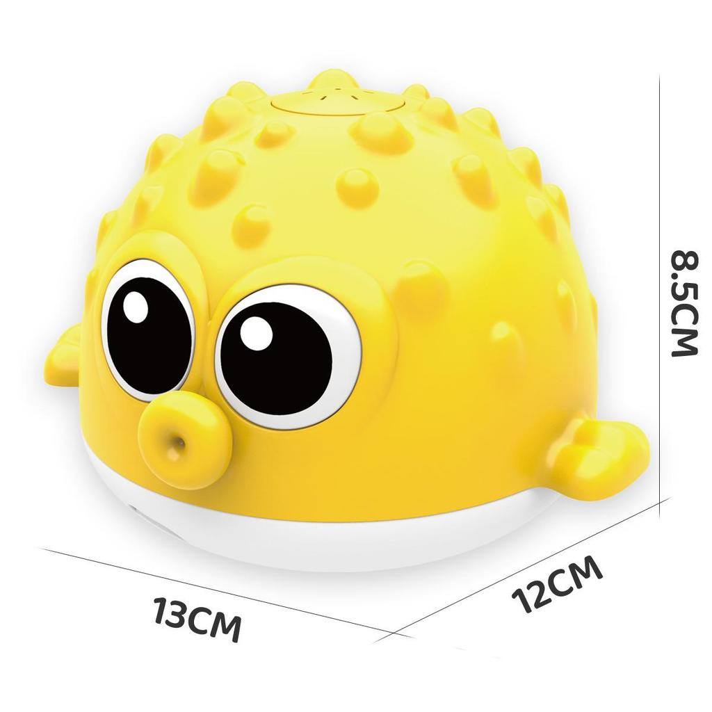 Pufferfish Electric Induction Water-Spray Bath Toy Frog Octopus Whale with Lights & Music