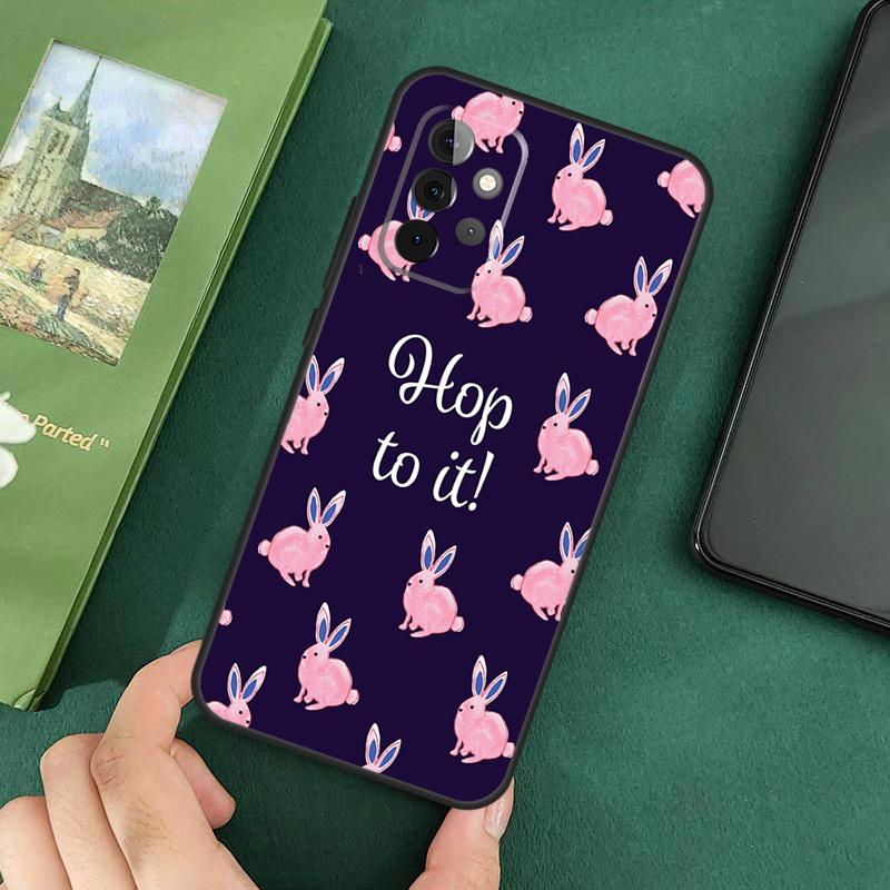 Cartoon Rabbit Bunny Case For Samsung Galaxy A54 A51 A71 A31 A41 A12 A22 A32 A52 A72 A52S A14 A70 A53 Cover