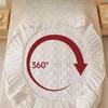 Solid Color Soy Fibre Mattress Protector Topper Pad Cotton Cover Quilted Bed Cover Elastic Adjustable Tightness Bed Sheet