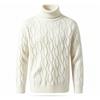Herren Rollkragen Pullover Gestrickt Mode Lässig Einfarbige Pullover Herbst Winter Herren Dick Warm Hochwertiger Gestrickter Pullover