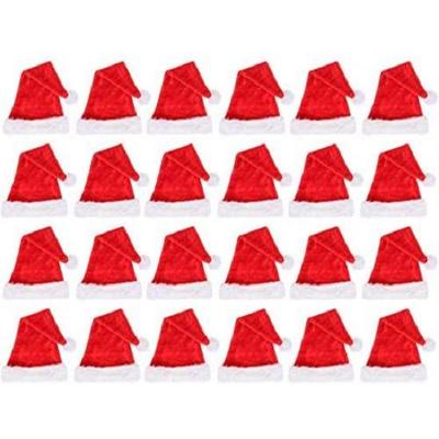 PACK OF 18 / Christmas Santa Claus Hat/Santa Claus Cap Merry Christmas Hat Cap for Christmas/Xmas Party Celebration