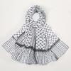 Lenço de Cabeça Keffiyel com Estampa Xadrez Protetor Solar Lenço de Cabeça Islâmico Lenço Hijab Simples de Chiffon Diário