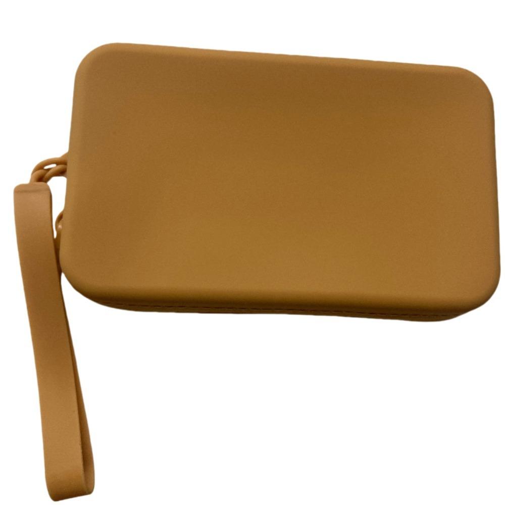 Fashion Multifunction Rectangular Wallet Space Saving Waterproof Storage Bag Silicone Coin Purse Women