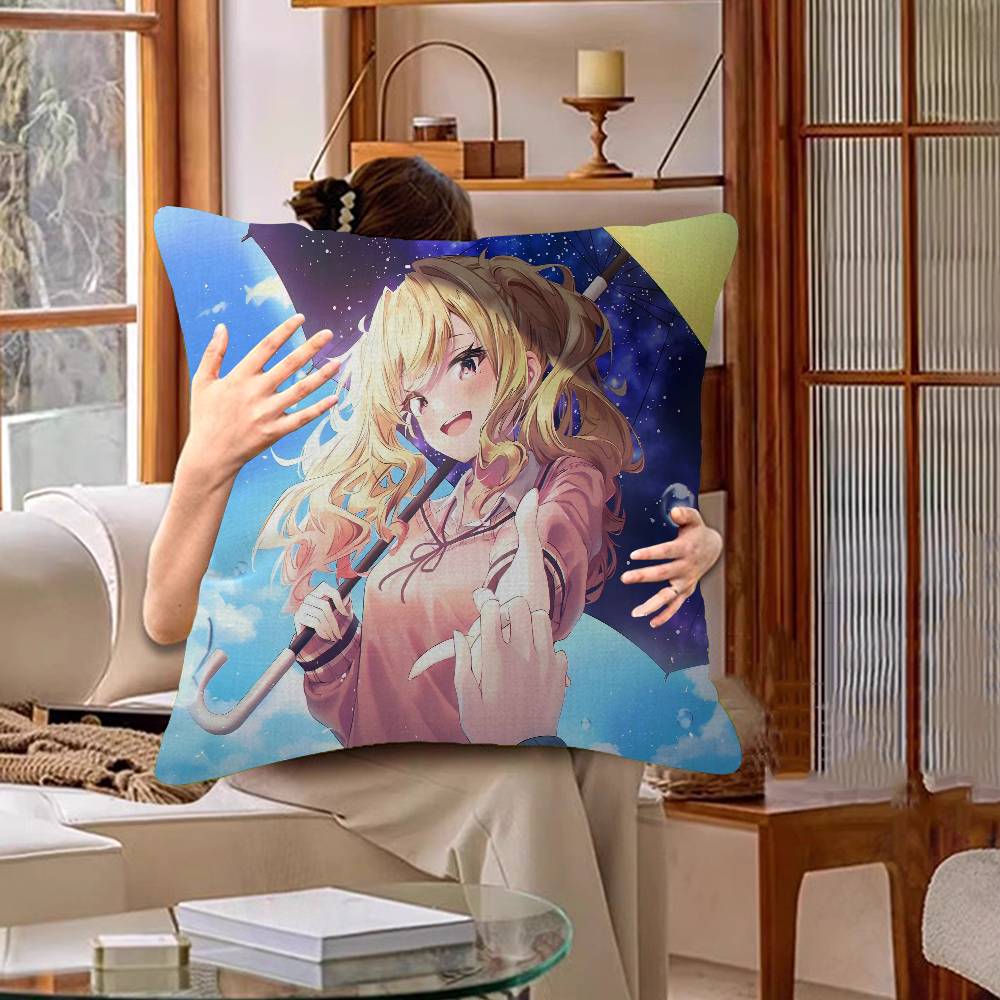 Anime S-Saki Tenma Pillow Gift Home Office Decoration Bedroom Sofa Car Cushion Cover Case 45x45