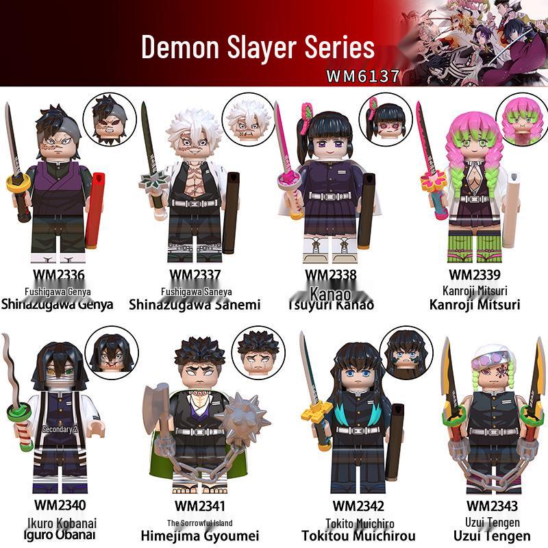 Demon Slayer Building Block Minifigures: WM61167, WM6137, WM6168, WM6162