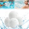 Bolas Limpiadoras de Piscina, Bolas de Fibra, Bolas de Aceite Reutilizables, Bolas Limpiables para Filtro SPA para Desincrustación, para Piscinas y Jacuzzis, Lavables, 5 uds.