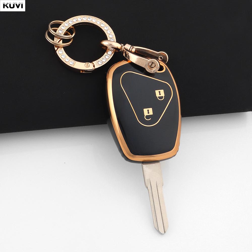Fashion Tpu Car Key Case Cover For Renault Trafic Clio Duster Logan Dacia Sandero For Nissan Terrano Almera Holder Fob Keychain