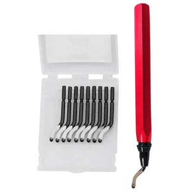 1/11st RB1000 Handtag Burrig Gradborttagare Skärverktyg Med 10st Roterande Gradborttagningsblad Professionell Gradborttagningsverktygssats