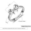 Personalized Finger Ring Chic Trendy Jewelry Bow Shape Engraved 2 Names Custom Fine Rings For Women Souvenir Giveaway Present (Ri103813 )Trendy Rings