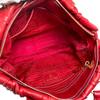 PRADA gathered Nappa Goful Tote Bag leather Red Women B2588L Used
