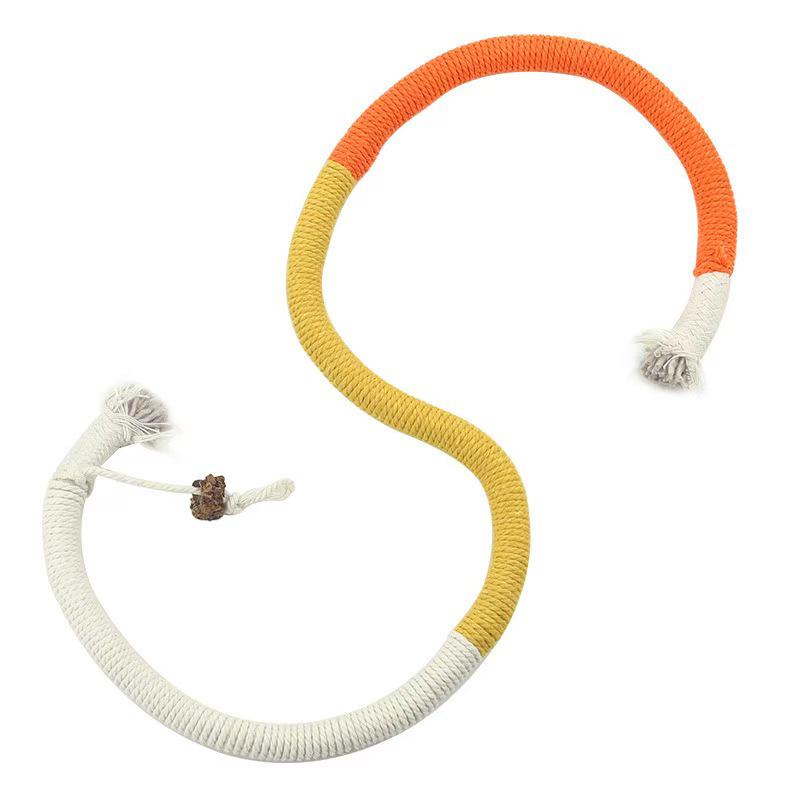 Durable Chewy Rope Cat Toy - Wear-Resistant Insect Gall Fruit for Teeth Grinding & Quiet Play, Relieves Boredom, No Shedding