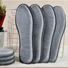 2 Pairs Winter Insoles Thick Fleece-Lined Warm Shoe Pads with Anti-Slip & Moisture-Wicking Comfortable Cushion for Boots Shoes