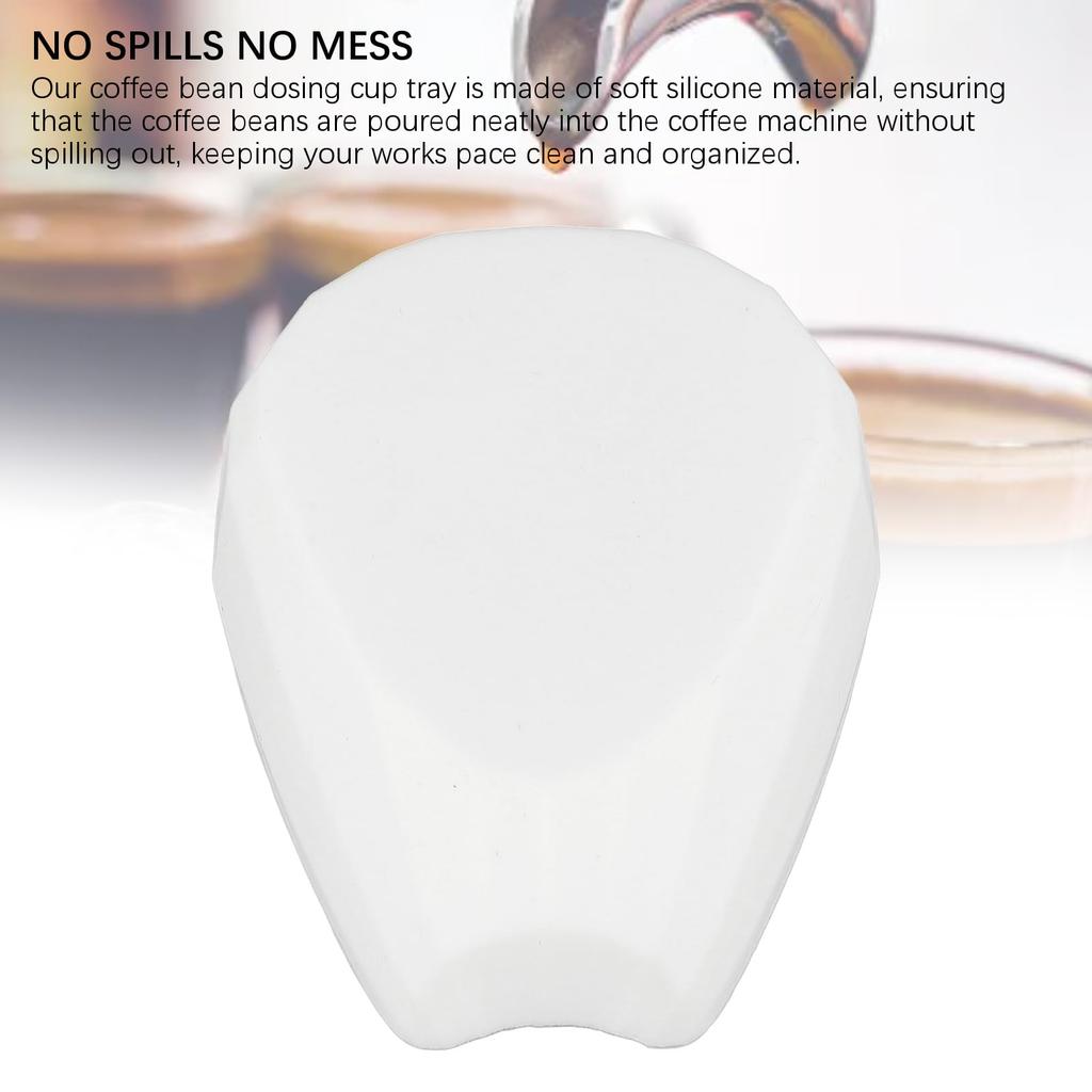 Coffee Bean Dispensing Cup, Shape-Adjustable Dispensing Tray, 50g Capacity, for Coffee Beans, Tea Leaves, Spices, Herbs, Seamless Pouring, Food-Grade