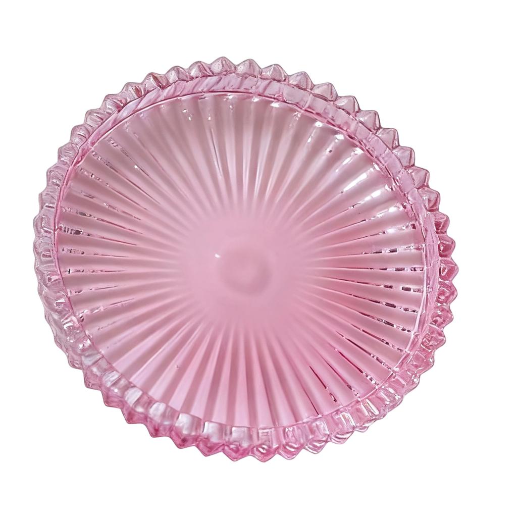 Glas Kerzenteller Säulenkerzenhalter, Glas Untersetzer Kleine Runde Kerzenbasis & Teller und Tablett für Tischdekorationen