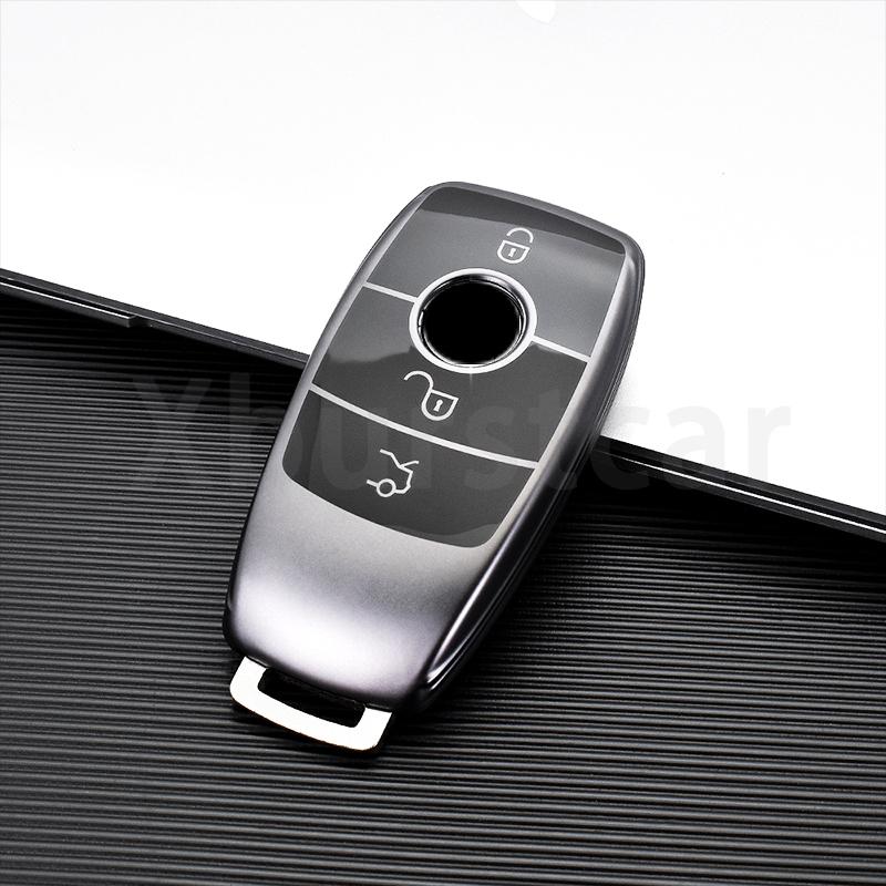 TPU Shell Fob for Mercedes Benz 2017 E Class W213 E200 E260 E300 E320 2018 S Class GLS GLA Car Remote Key Cover Case Accessories